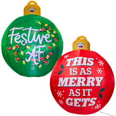 2-Pack: BigMouth Giant Ornament Inflatable LED Christmas Ball