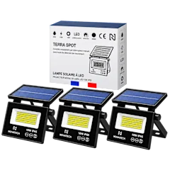 3-Pack: Hakol Super-Bright Waterproof Solar 6500K LED Spot 10W Lights