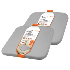 Paquete de 2: Cojines de Asiento de Espuma Viscoelástica Black+Decker