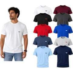 5-Pack: Pacific Eagle Men's Short Sleeve Crew Neck T-Shirts