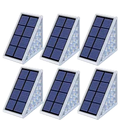 6-Pack: Infinite Basics Triangle Solar LED Step Lights