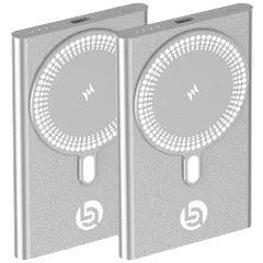 2-Pack: Lifestyle Advanced 5000 mAh Slim Magnetic Wireless Charging Powerbank