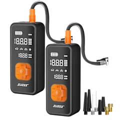 Paquete de 2: Inflador de Llantas Portátil Zuzee de 20,000mAh, Linterna y Power Bank