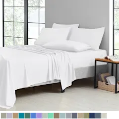 Bibb Home Bamboo 6-Piece Luxury Sheet Set