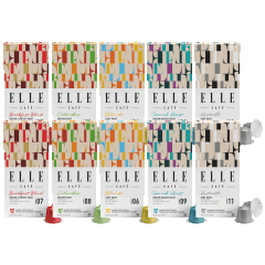 Paquete de 72 o 100: Cápsulas de Café Elle K-Cups o Nespresso