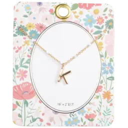 Collar Inicial Con Punto De Esmalte LOREN + OLIVIA