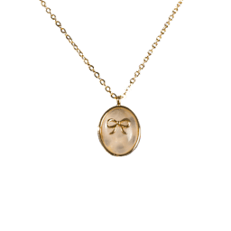 LOREN + OLIVIA Collar con Dije Bañado en Oro de 14K
