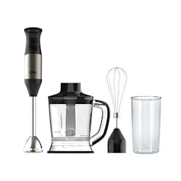 SOLAC Batidora de Mano Profesional de Acero Inoxidable 1000W con Kit de Accesorios