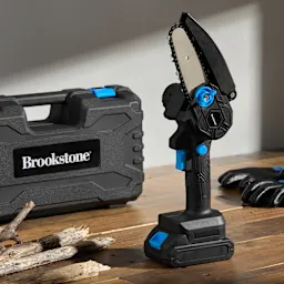 Brookstone Juego De Mini Motosierra Eléctrica
