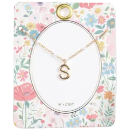 Collar Inicial Con Punto De Esmalte LOREN + OLIVIA