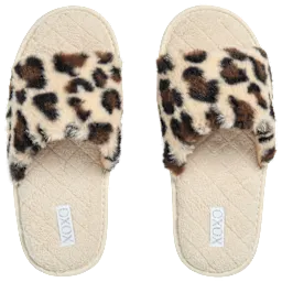 Pantuflas XOXO para Dama con Estampado Animal Print