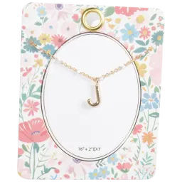 Collar Inicial Con Punto De Esmalte LOREN + OLIVIA
