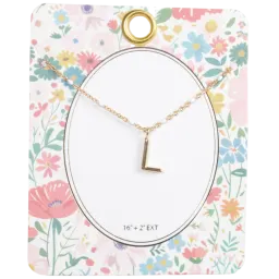Collar Inicial Con Punto De Esmalte LOREN + OLIVIA