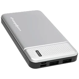Power Bank Slim de 10,000 mAh con Doble USB Chargeworx