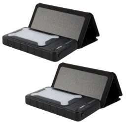 2-Pack: EcoGreen 10,000mAh Flood Light Power Bank with Fold-Out Solar Panel
