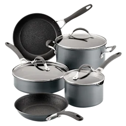 Circulon A1 Series Juego de Batería de Cocina Antiadherente de 8 Piezas con ScratchDefense