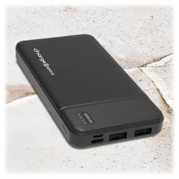 Power Bank Slim de 10,000 mAh con Doble USB Chargeworx