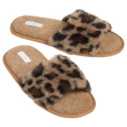 Pantuflas XOXO para Dama con Estampado Animal Print