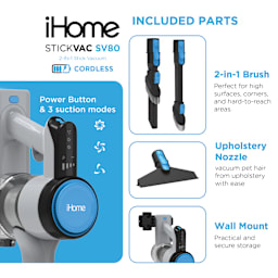 iHome StickVac Aspiradora Inalámbrica
