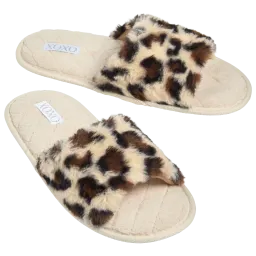 Pantuflas XOXO para Dama con Estampado Animal Print