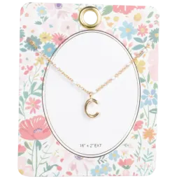 Collar Inicial Con Punto De Esmalte LOREN + OLIVIA