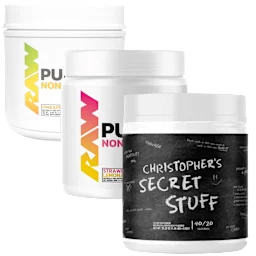 3-Pack: RAW Nutrition Pre-workout Powder (Stim or Non-Stim)
