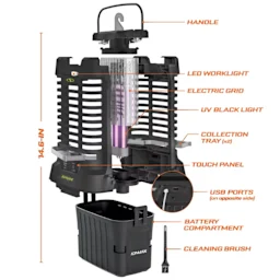 Sun Joe Zapper Inalámbrico para Insectos y Bichos de 24 Voltios