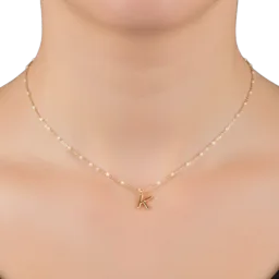 Collar Inicial Con Punto De Esmalte LOREN + OLIVIA
