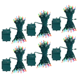 6-Pack: Bethlehem Lights Mini Faceted 17FT Battery LED Lightstrands
