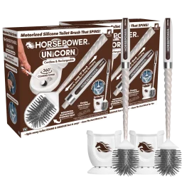 2-Pack: Horsepower Unicorn Toilet Brush