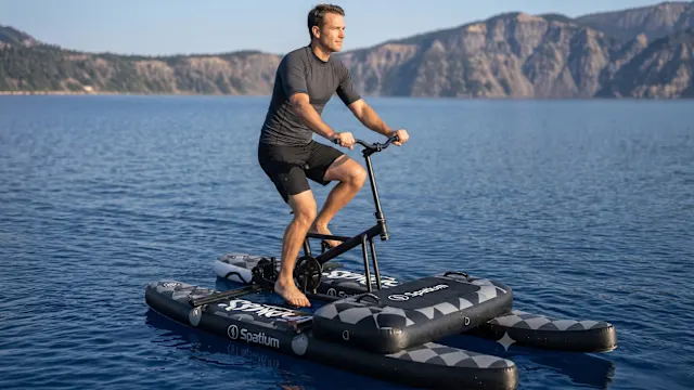 The Inflatable Aqua Bike