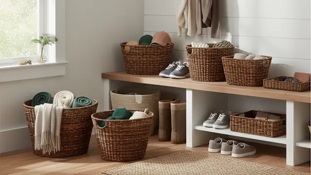 The 13-Piece Handwoven Basket Set