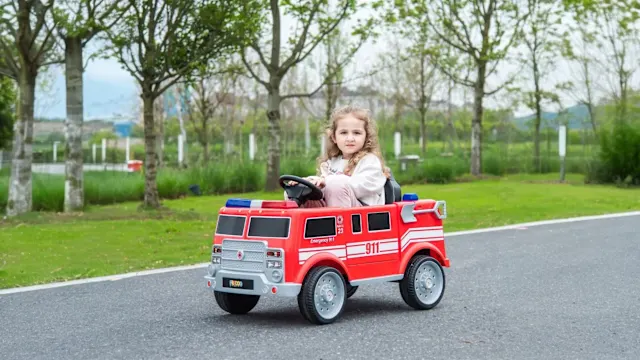 The Ride-On Fire Engine with Working Sprinkler