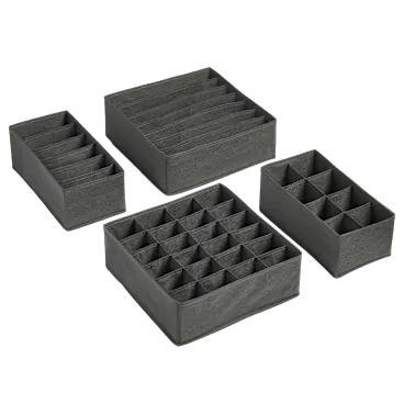 Tidy & Co. 4-Piece Collapsible Fabric Storage