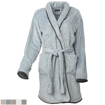 Ardour Pipe Hem Velvet Robes