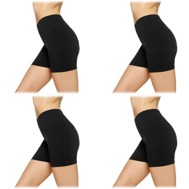 4-Pack: No Nonsense Seamless Slip Shorts