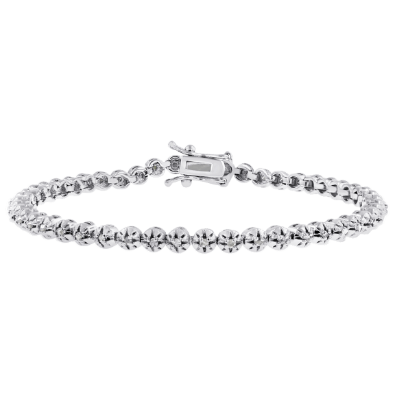 1.0 Carat TW Round Diamond Tennis Bracelet