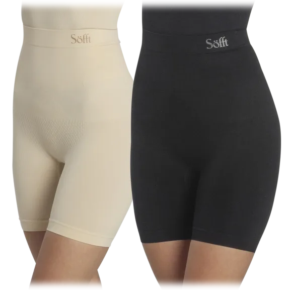 2-Pack: Sofft Compression Mid-Thigh Shorts