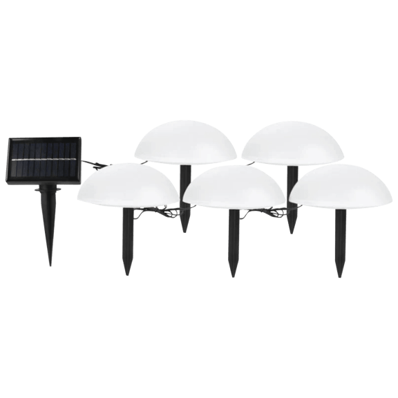 5-Pack: Brookstone Solar Powered LED Garden Stake Lights