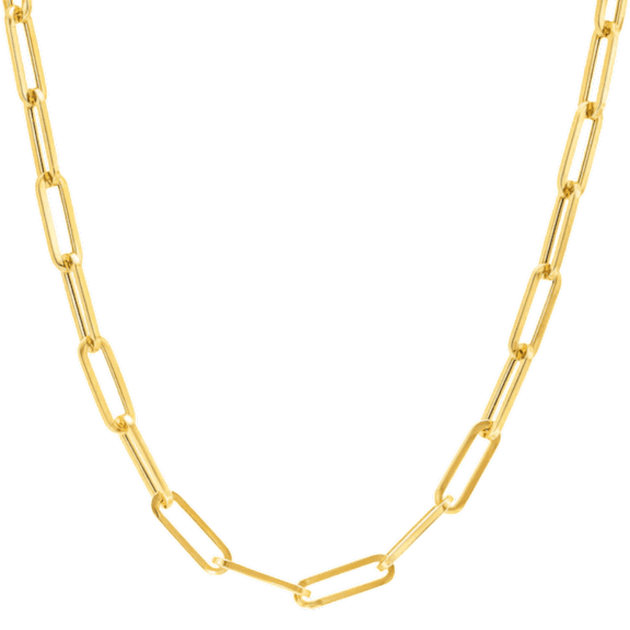 Dloria Ava Paperclip Link Necklace