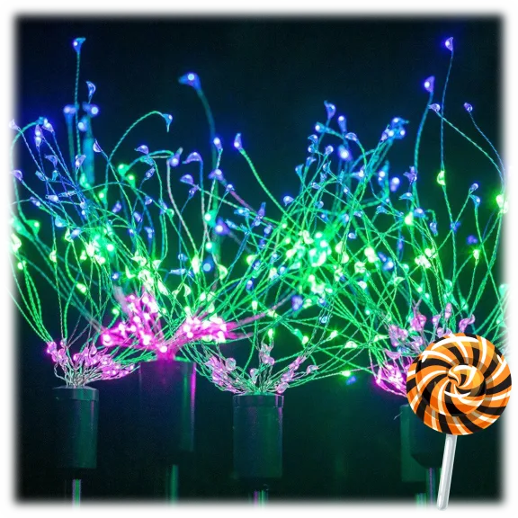4-Pack: Boundary LED Solar Firework Garden Light