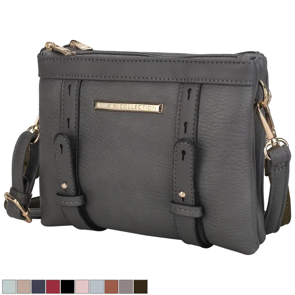 MKF Collection Elsie Multi Compartment Crossbody Bag by Mia K.