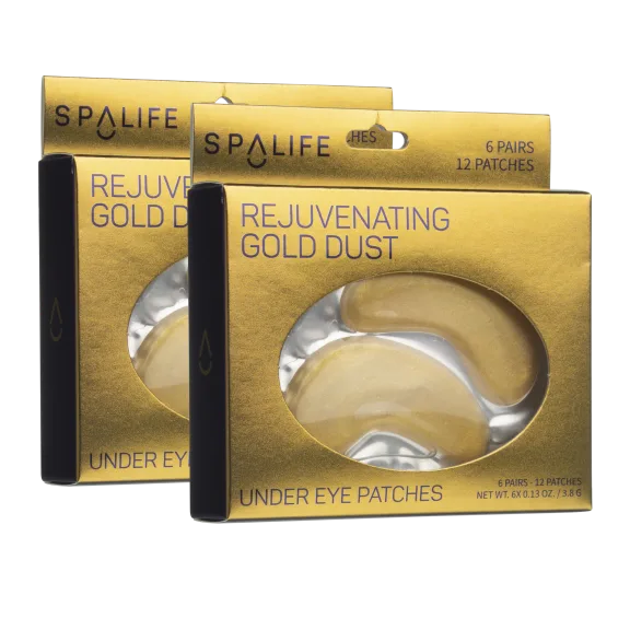 12-Pack: SpaLife Rejuvenating Gold Dust Under Eye Patches (24 Patches)