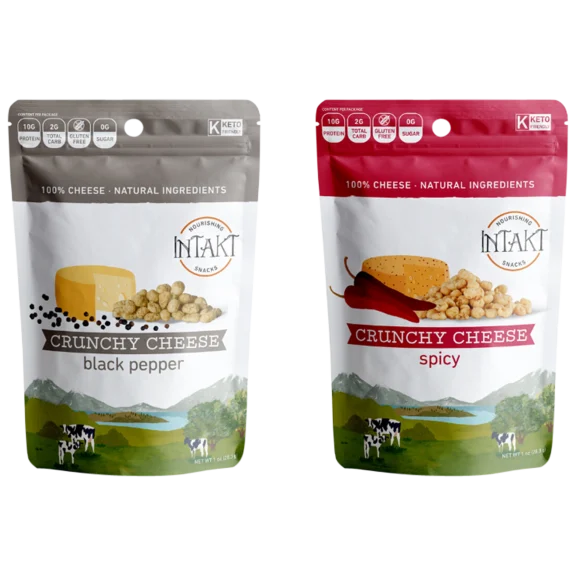 18-Pack: INTAKT Snacks Crunchy Cheese - Spicy Lovers Assortment