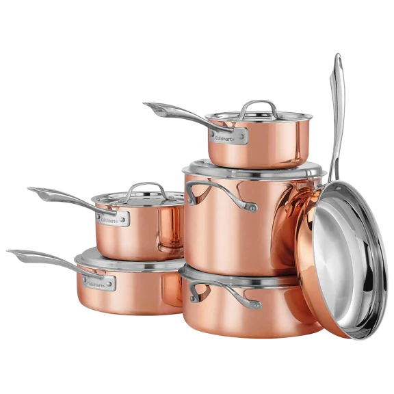 Cuisinart 11-Piece Tri-Ply Copper Cookware Set