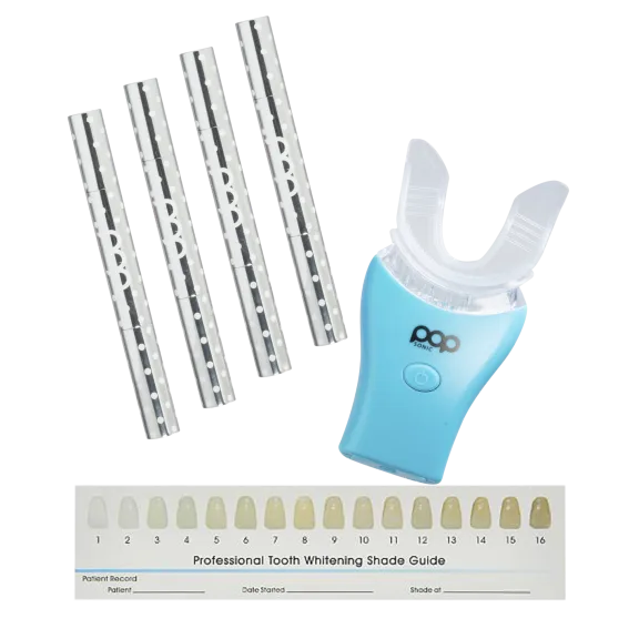 Pop Sonic LED Teeth Whitening Kit With 4 Gel Pens