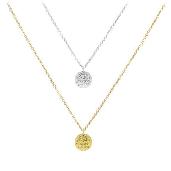 Savvy Cie 14K Gold 'Family Is A Circle Of Strength And Love'