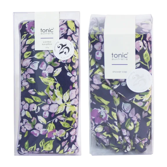 Tonic Australia Purple Mini Bell Eye Pillow & Shower Cap