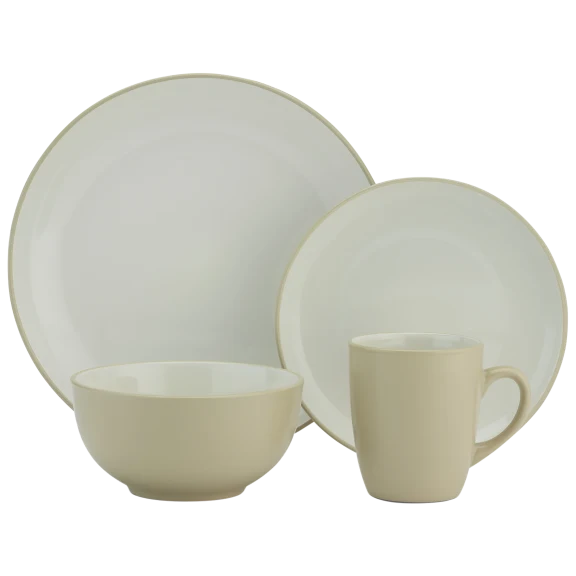 Cuisinart® Tan 16-Piece Stoneware Dinnerware Set