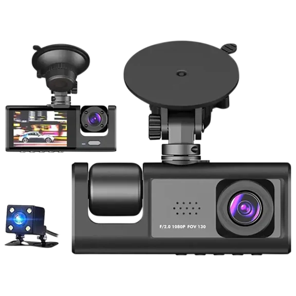3Pexperts 1080P Car DVR Dual Dash Cam